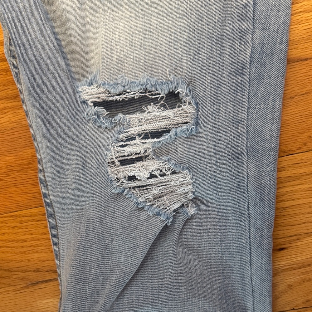 Rewash Light Blue Distressed Skinny Jeans‎ - Picture 3 of 5